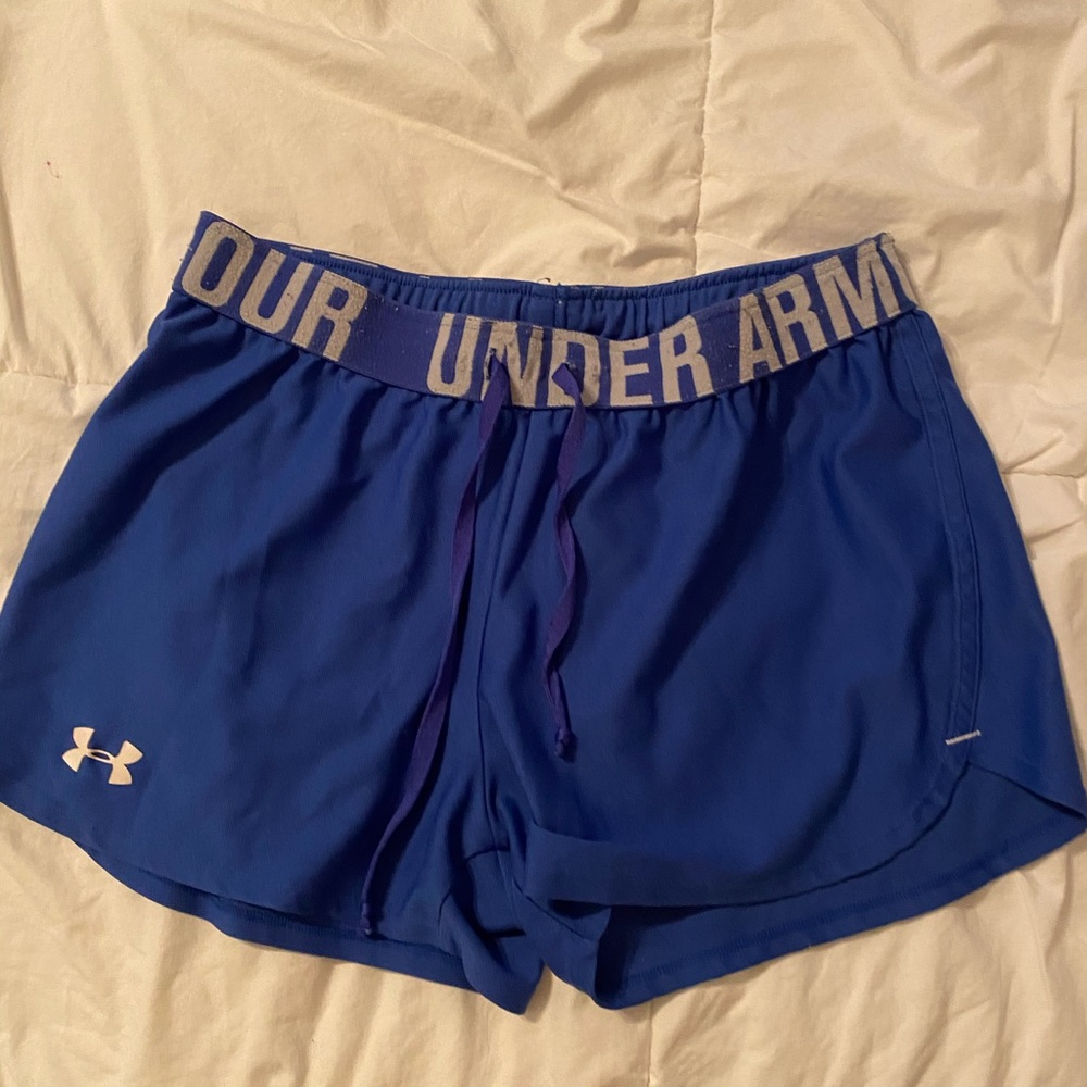 blue shorts